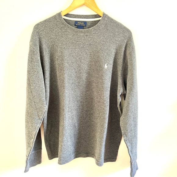 EUC Ralph Lauren crew neck long sleeve top L - Picture 1 of 4